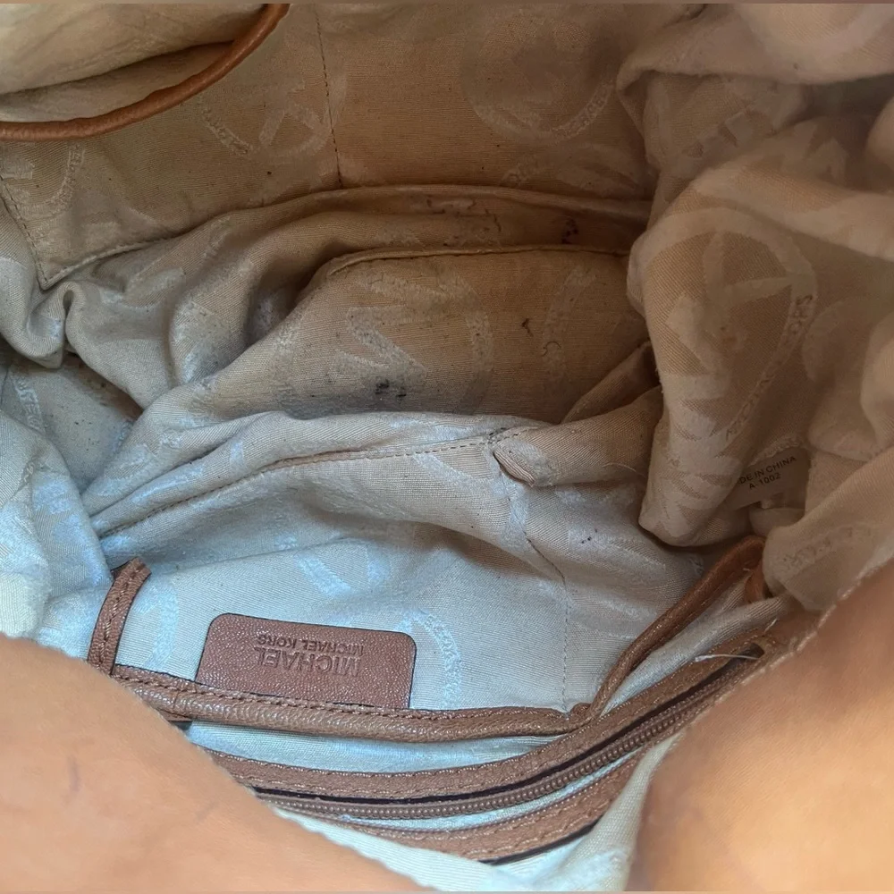 Michael Kors Tan Leather Shoulder Bag